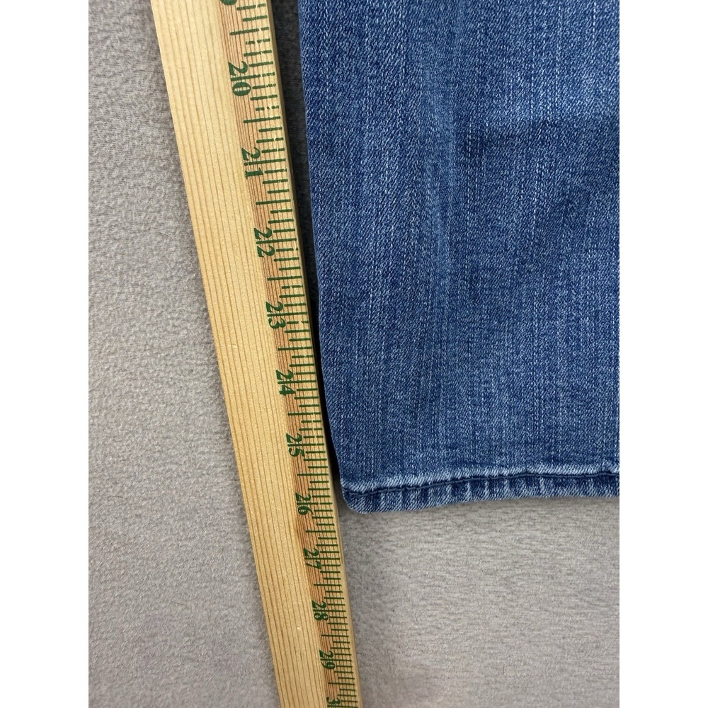 Abercrombie & Fitch A&F Mom Jeans High Rise Cropped Straight Leg Blue 29/8R - Picture 5 of 8
